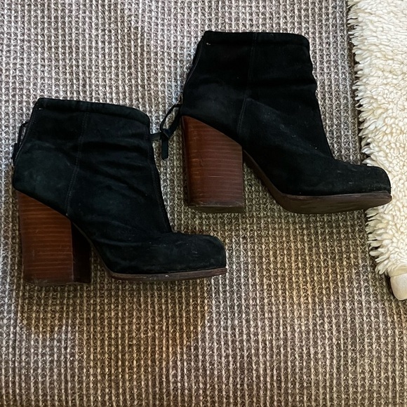 Jeffrey Campbell Rumble Black Suede Ankle Bootie - Picture 4 of 9